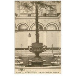 carte postale ancienne 88 BAINS LES BAINS. Intérieur du Bain Romain 1925