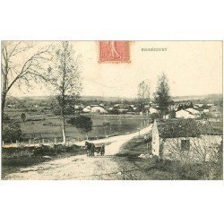 carte postale ancienne 88 BEGNECOURT. Attelage sur la Route 1907. Légères plissures