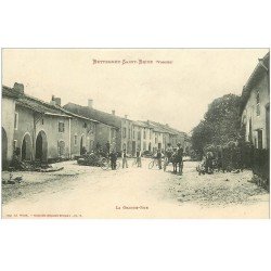 carte postale ancienne 88 BETTEGNEY SAINT BRICE. La Grande Rue 1909