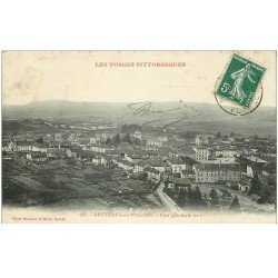 carte postale ancienne 88 BRUYERES EN VOSGES. Vue de la Ville 1909