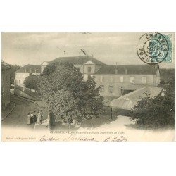 carte postale ancienne 88 CHARMES SUR MOSELLE. Ecole Maternelle et Ecole de Filles 1904