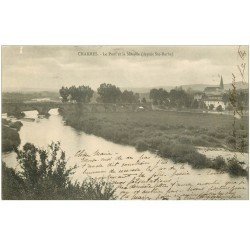 carte postale ancienne 88 CHARMES SUR MOSELLE. Le Pont depuis Sainte Barbe 1904
