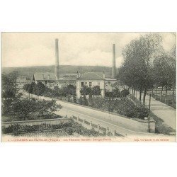 carte postale ancienne 88 CHARMES SUR MOSELLE. Les Filatures Héritiers Georges Perrin 1915