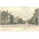 carte postale ancienne 02 HIRSON. Rue de Vervins 1903. Marbrerie Gobeaux