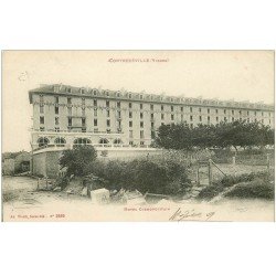 carte postale ancienne 88 CONTREXEVILLE. Hôtel Cosmopolitain. Tampon Hôpital temporaire 1917