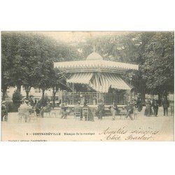 carte postale ancienne 88 CONTREXEVILLE. Kiosque de la musique 1904