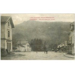 carte postale ancienne 88 CORNIMONT. Place de la Gare