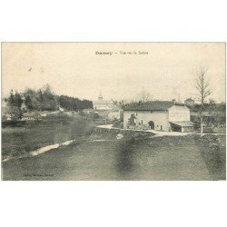 carte postale ancienne 88 DARNEY. Vue sur la Saône et Grand Bazar des Vosges