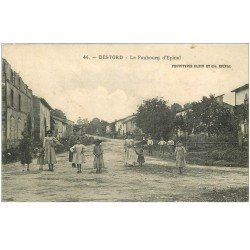 carte postale ancienne 88 DESTORD. Le Faubourg Epinal 1915