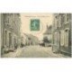 carte postale ancienne 88 DOMPAIRE. Rue Hôtel de Ville 1910 Coiffeur et Gendarmes à Cheval