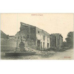 carte postale ancienne 88 DOMPTAIL. Ruines du Village Guerre 1914-18