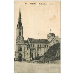 carte postale ancienne 88 DOMREMY. La Basilique 1934