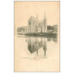 carte postale ancienne 14 LA CHAPELLE SUR VIRE. Couvent et Chapelle vers 1900