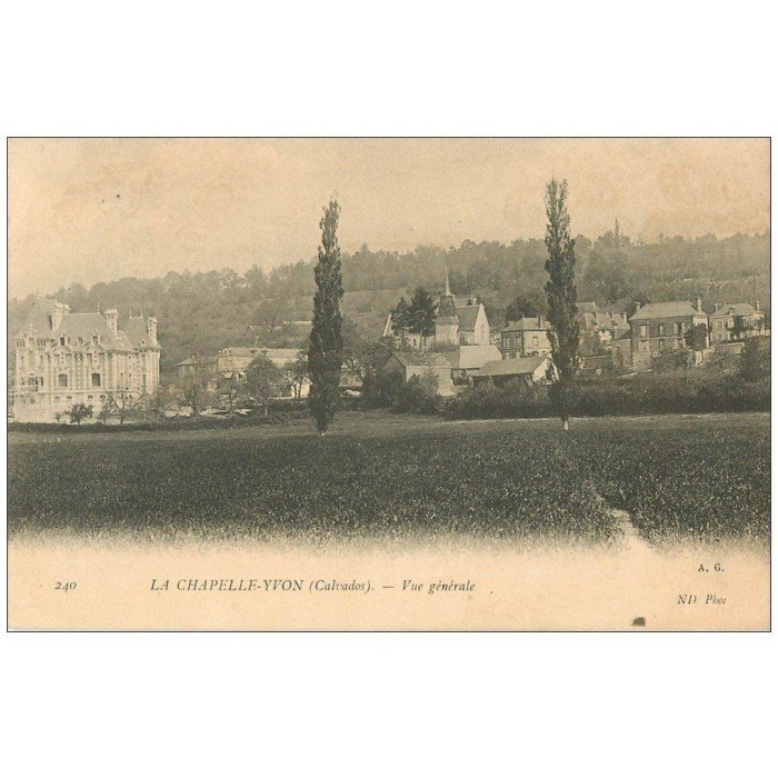 Carte Postale Ancienne 14 La Chapelle-Yvon - Usine Agache - Calvados 1900