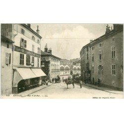 carte postale ancienne 88 EPINAL. Hôtel Restaurant Moderne rue d'Arches 1915