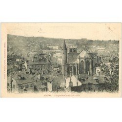 carte postale ancienne 88 EPINAL. La Ville vue du Château 1905