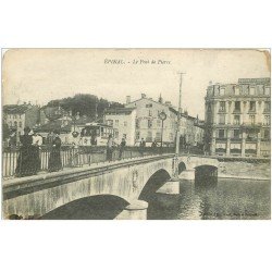 carte postale ancienne 88 EPINAL. Le Pont de Pierre