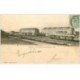 carte postale ancienne 88 EPINAL. Les Casernes de la Madeleine 1903 avec Train