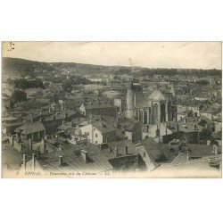 carte postale ancienne 88 EPINAL. Panorama pris du Château
