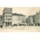 carte postale ancienne 88 EPINAL. Place des Vosges 1921 Grande Pharmacie Nouvelle
