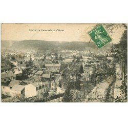 carte postale ancienne 88 EPINAL. Promenade du Château