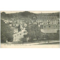 carte postale ancienne 88 EPINAL. Rue de la Gare 1919