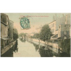 carte postale ancienne 88 EPINAL. Vue du Pont des Quatre Nations 1907