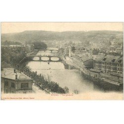 carte postale ancienne 88 EPINAL. Vue sur les Ponts 1905