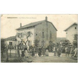 carte postale ancienne 88 FREMIFONTAINE. La Dillette ou Dilette Route de Pierpont 1918 Tampon Major du Cantonnement