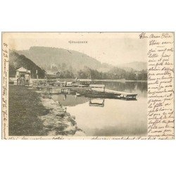 carte postale ancienne 88 GERARDMER. Bords du Lac 1904