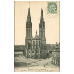 carte postale ancienne 14 LA DELIVRANDE. Basilique vers 1906