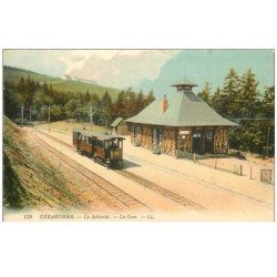 carte postale ancienne 88 GERARDMER. La Gare 1912 la schlucht