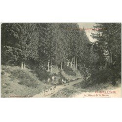 carte postale ancienne 88 GERARDMER. La Vierge de la Creuse avec Militaires Tambours