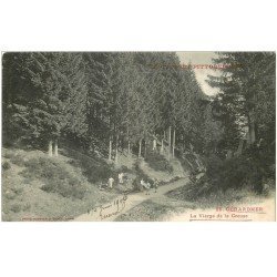 carte postale ancienne 88 GERARDMER. La Vierge de la Creuse avec Militaires Tambours