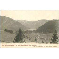 carte postale ancienne 88 GERARDMER. Lac de Longemer et le Honneck