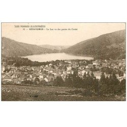 carte postale ancienne 88 GERARDMER. Le Lac et pentes du Costet 1926