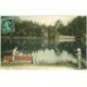 carte postale ancienne 88 GERARDMER. Pêcheurs à la ligne au Lac de Retournemer 1909