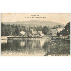 carte postale ancienne 88 GERARDMER. Pont de la Jamagne et les Xettes 1906