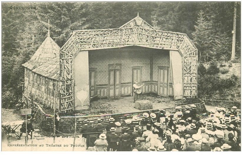 88 GERARDMER. Représentation au Théâtre du Peuple1905