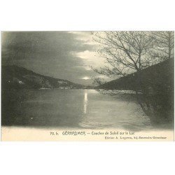 carte postale ancienne 88 GERARDMER. Un Coucher de Soleil sur le Lac