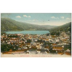 carte postale ancienne 88 GERARDMER. Ville et Lac