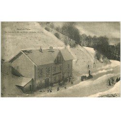 carte postale ancienne 88 HAUT DU THEM. Le Col des Croix Café Tabac 1905