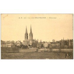 carte postale ancienne 14 LA DELIVRANDE. Panorama 1945