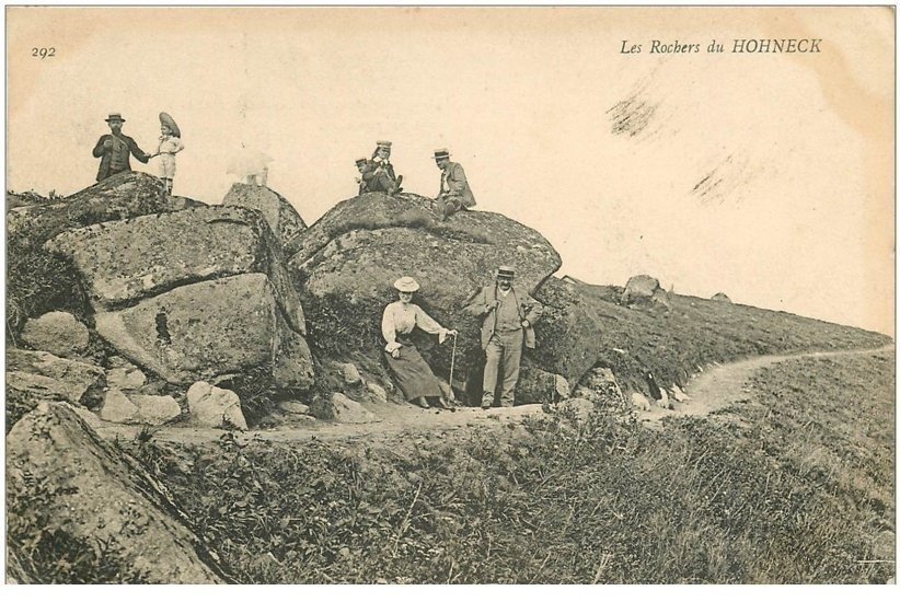 88 HOHNECK. Les Rochers grosse animation 1906