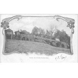 carte postale ancienne 88 LA FEUILLEE DOROTHEE. Le Val d'Ajol 1905 Hôtel et Terrasse