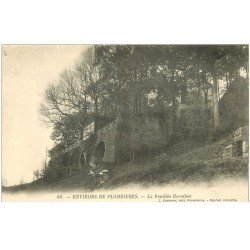 carte postale ancienne 88 LA FEUILLEE DOROTHEE. Le Val d'Ajol Hôtel et Gamin assis 1906