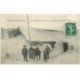 carte postale ancienne 88 LE BALLON D'ALSACE. Ferme la Jumenterie entrée sous la Neige 1911 avec Ane