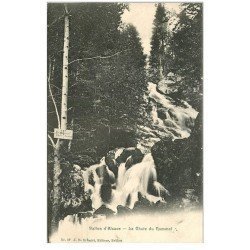 carte postale ancienne 88 LE BALLON D'ALSACE. La Chute du Rummel 1905 La Savoureuse