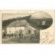 carte postale ancienne 88 LES COLS DES VOSGES. A Louschpach Douaniers aux Bornes Frontières 1904