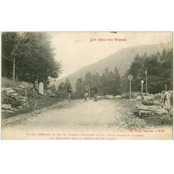 carte postale ancienne 88 LES COLS DES VOSGES. Douaniers Frontière Cols Oderen ou Ventron après Kruth 1915
